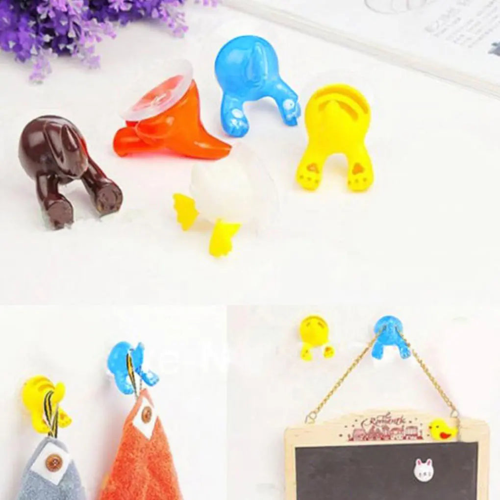 Cartoon Animal Tail Wall Hook with Strong Suction Cup