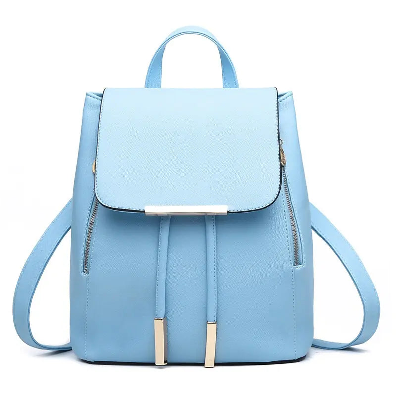 High-Quality PU Leather Backpack for Girls - Large Capacity