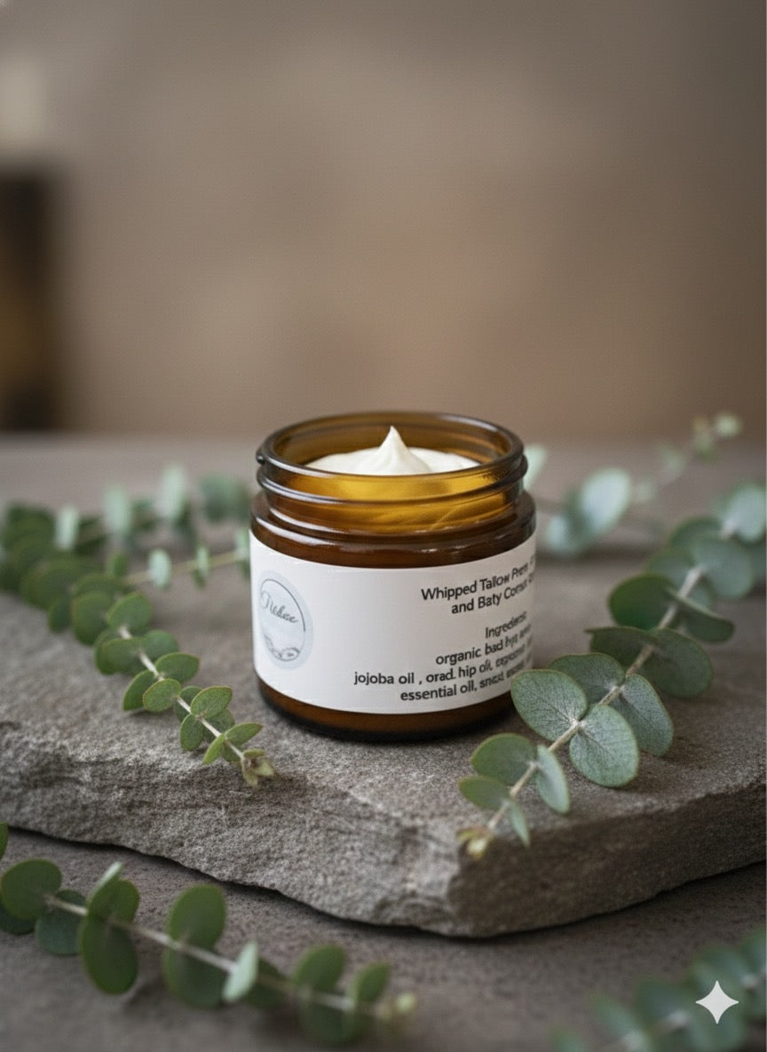 Organic Grass-Fed Whipped Tallow Face and Body Cream