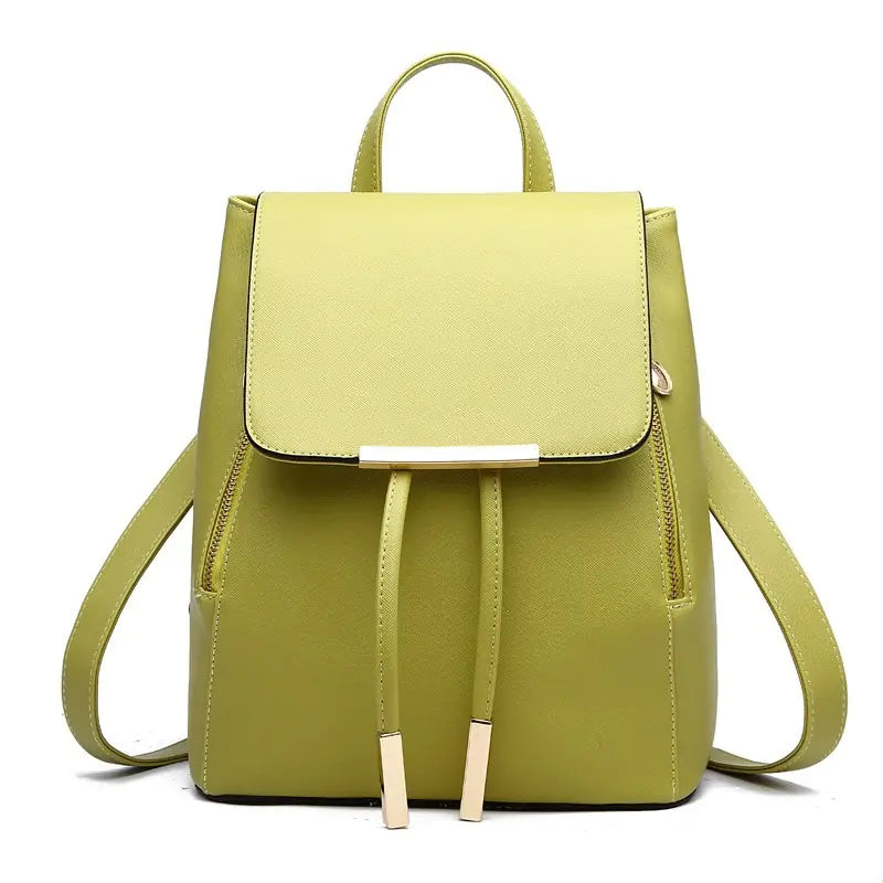High-Quality PU Leather Backpack for Girls - Large Capacity